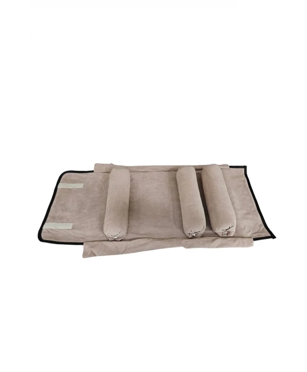 Üçlü Çıkmalı Bilezik & Kelepçe Ve Saat Seyahat Rulosu Düzenleyicisi Ve Çantası (Bakır)