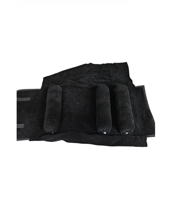 Üçlü Çıkmalı Bilezik & Kelepçe Ve Saat Seyahat Rulosu Düzenleyicisi Ve Çantası (Siyah)