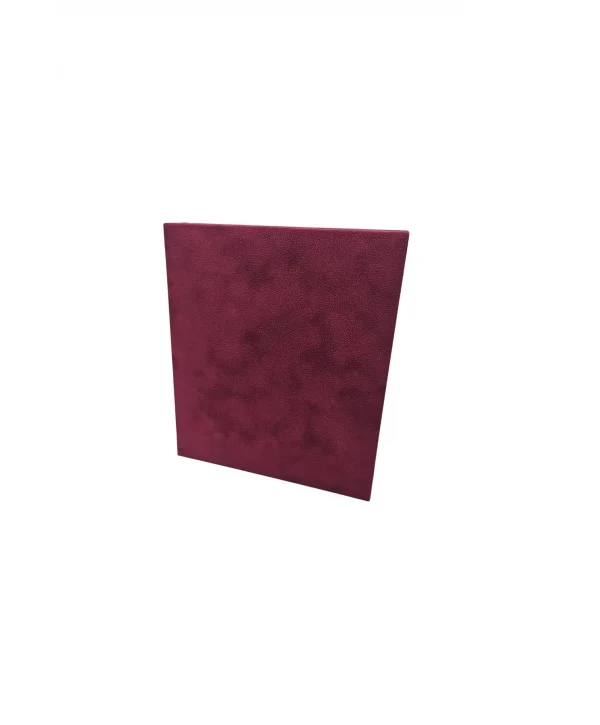 Yakut Süet Büyük Kare Set Kutusu (19x22 cm) (Bordo)
