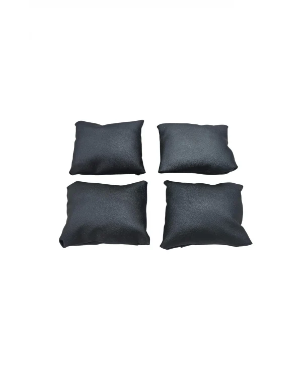 Yastık Düzenleyici (4 ADET) Deri Siyah Bileklik & Saat Ve Kelepçe 8x8 Cm