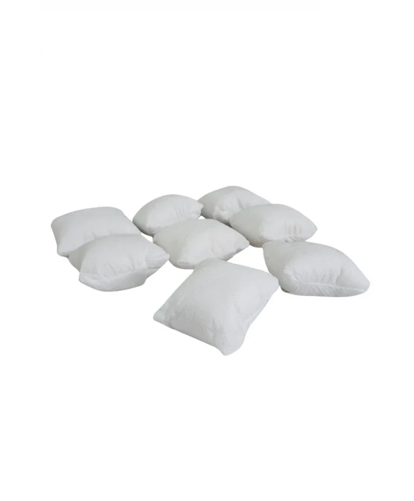 Yastık Düzenleyici (8 ADET)Tela Beyaz Bileklik & Saat Ve Kelepçe 8x8 Cm