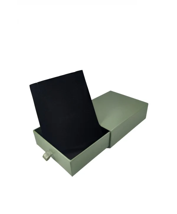 Yeşil Çekmeceli Büyük Kolye&set Karton Kutu 10 lu Paket (içi Süngerli)