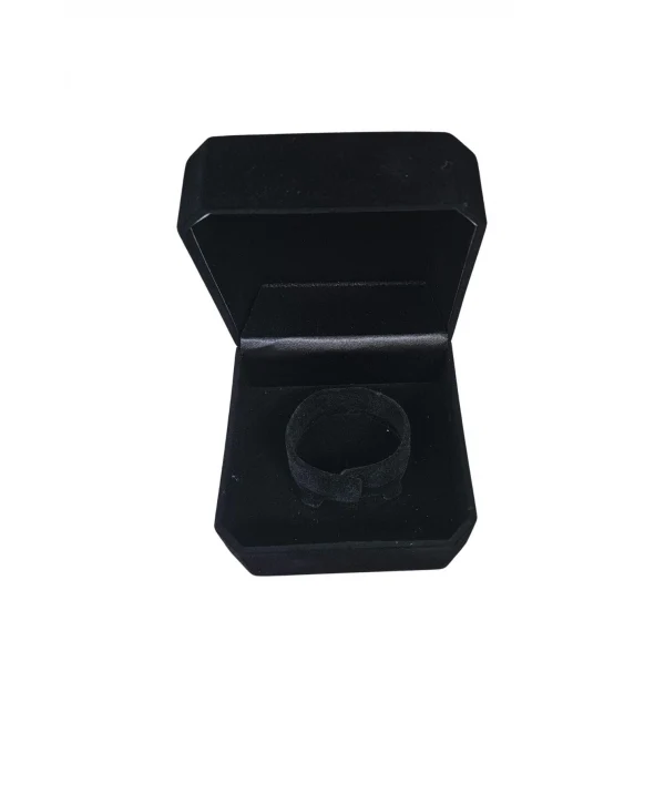 Yüksek Kelepçe& Bilezik Kutusu Kadife Siyah