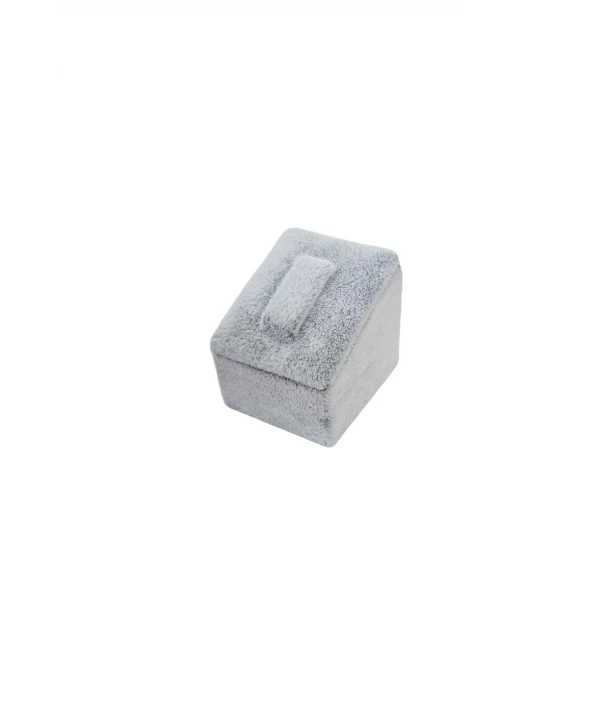 Yüzük Standı Üçlü Süet (tırnaklı) 3x3,5 cm (3 adet) Gri