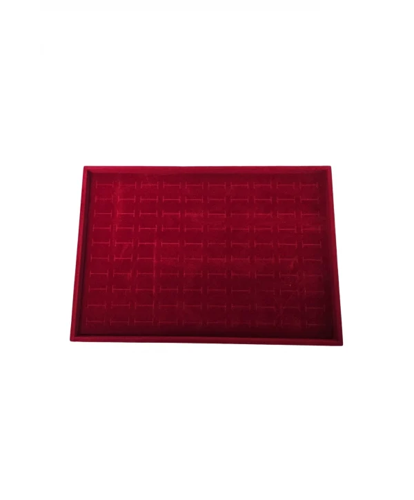 Yüzük Tablası Batırmalı Bordo 100 Lü Süet