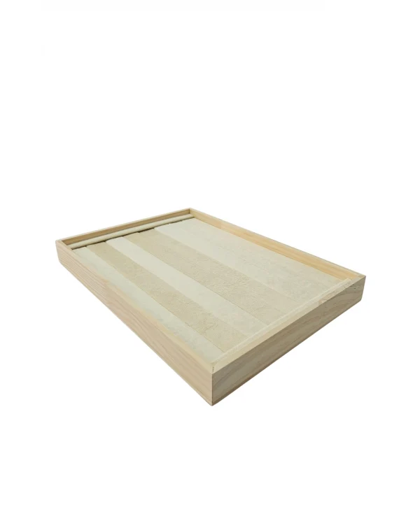Yüzük Tablası Rulo (Ahşap Kasalı) Süet (içi Krem)