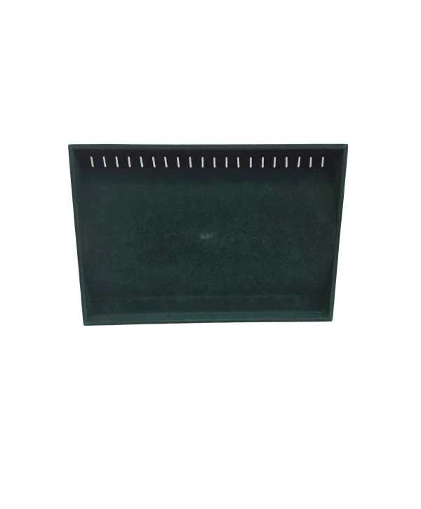 Zincir & Bileklik Takı Tablası Süet (Yeşil)