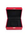 Tekli Basmalı Kilitli Lüx Deri Saat Kutusu (Dış kutulu)(Kırmızı)