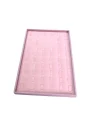 Yüzük Tablası 60 Tırnaklı Pembe Süet  (25x35 cm)