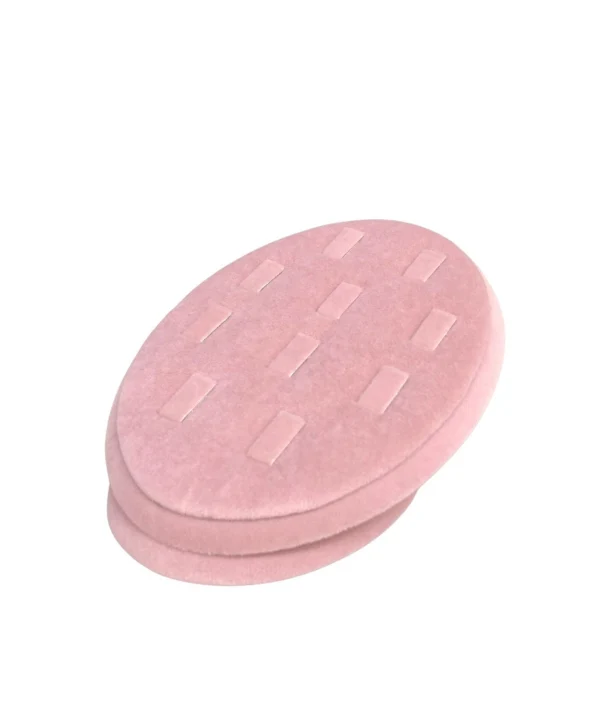 Yüzük Standı ,Tablası Pembe süet (10 tırnaklı)