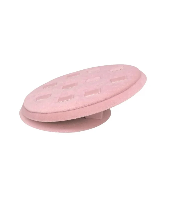 Yüzük Standı ,Tablası Pembe süet (10 tırnaklı)
