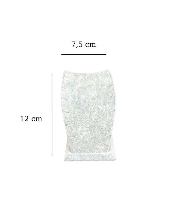 Kolye & Zincir Standı Ayaklı Gri Süet 1.boy (12 cm )