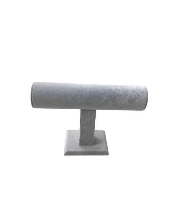 Tekli Süet Bay&Bayan Bileklik,Saat Ve Kelepçe Standı (Gri)