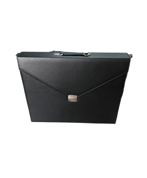 34 lü Tesbih (Ahşap Kasa) Siyah Deri kuluplu / Askı kayışlı (Anahtarlı) 38x46 cm