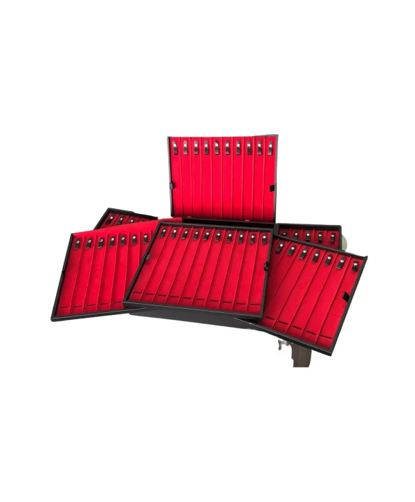 61li Tesbih (Ahşap Kasa) Siyah Deri kuluplu Çanta 35x38 cm