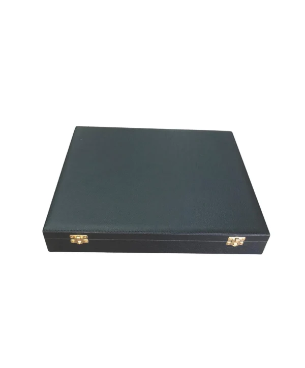 21li İki katlı Tesbih (Ahşap Kasa) Siyah Deri Çanta& Kutu  35x38 cm