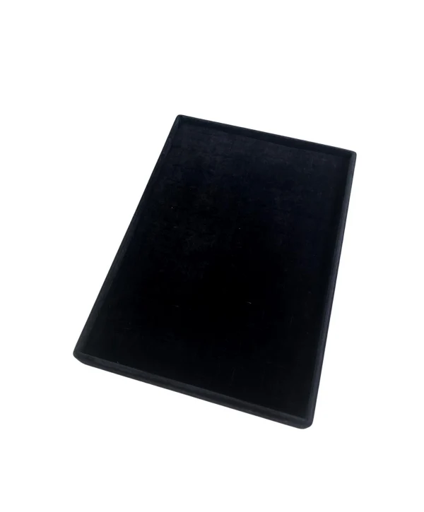 Yüzük Standı-tablası 140 lı  Batırmalı Siyah süet 25x35