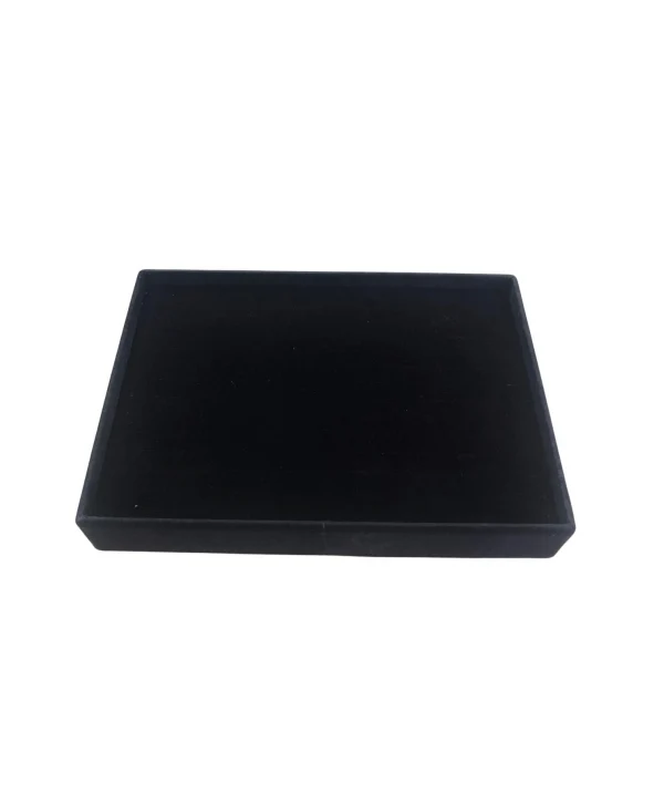 Bilezik & Bileklik & Kelepçe Standı-tablası 70 li  batırmalı Siyah süet 25x35