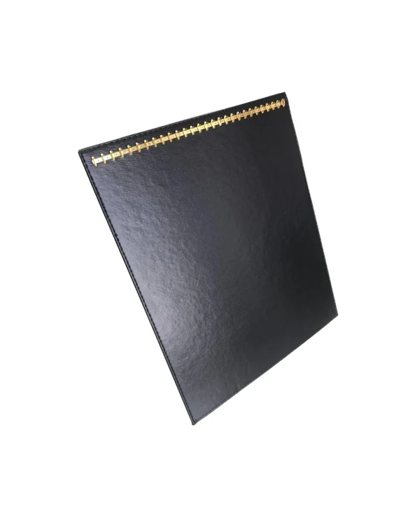 Ayaklı Kolye Zincir & Kolye Standı (28 Lİ)Siyah deri (32x40 cm)