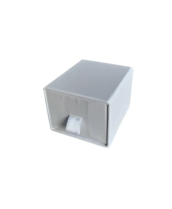 Beyaz Çekmeceli Büyük Yüzük&Kolye Karton Kutu 12 Li Paket (içi Süngerli)