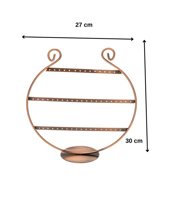 Metal Küpe StandI (27 çift küpe ) Orta boy Oval Şeklinde Bronz, Küpe Takı Düzenleme Organizatör