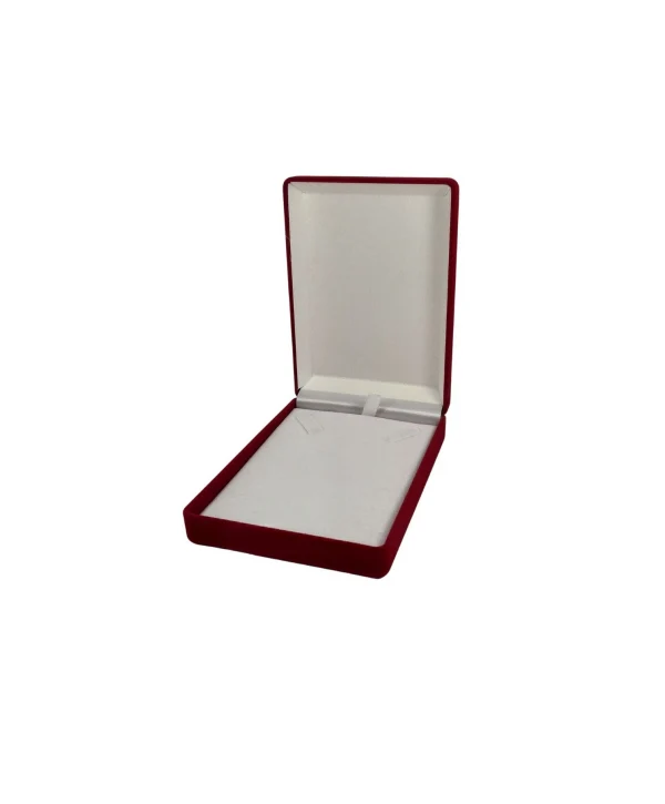 Kadife Kırmızı 9x12 CM Orta Boy Kolye Kutusu