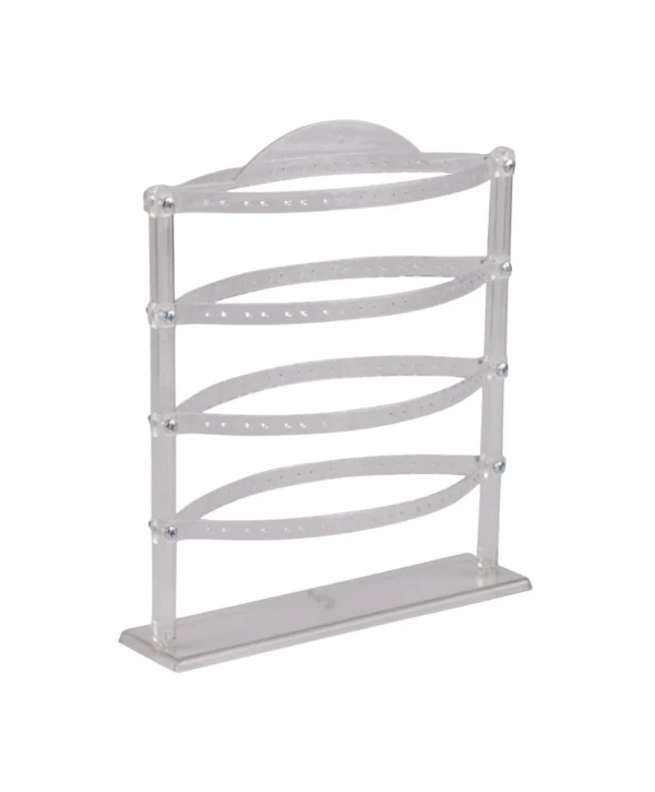 Çift Taraflı Şefaf Küpe Standı (40 Çift Küpe ) Orta Boy  Küpe Takı Düzenleme Organizatör