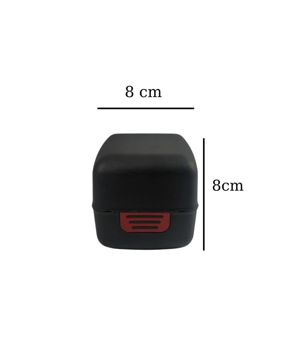 Siyah Sert Plastik Saat Kutusu 6 li paket ( içi süngerli )