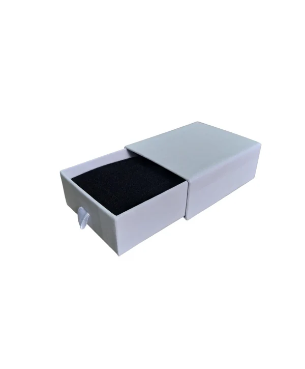 Beyaz Çekmeceli Kolye&Set Karton Kutu 12 Li Paket (İçi Süngerli)