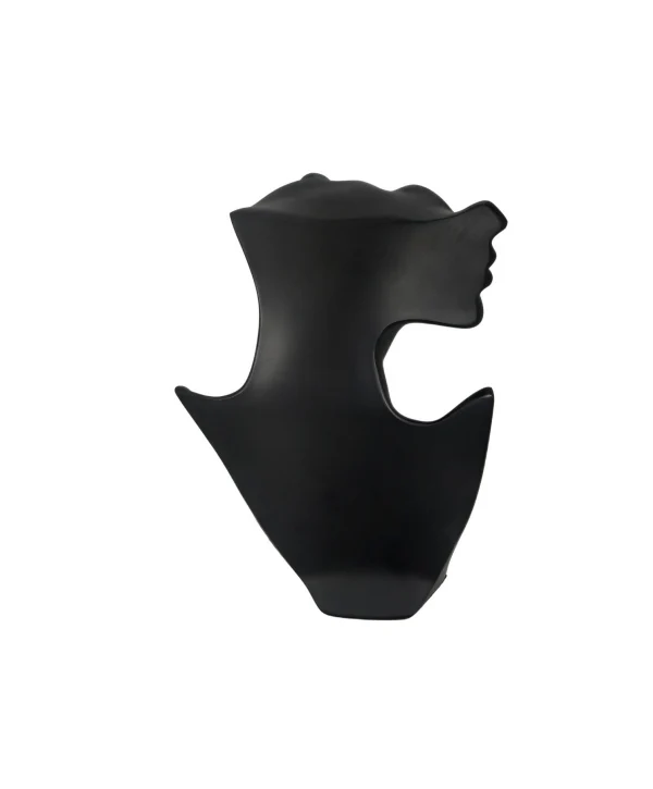 Polyester Kolye&Gerdanlık ve Küpelik Silüet Sergileme Mankeni 30 cm  SİYAH