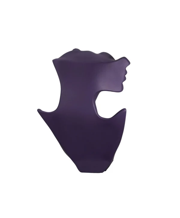 Polyester Kolye&Gerdanlık ve Küpelik Silüet Sergileme Mankeni 30 cm  MOR