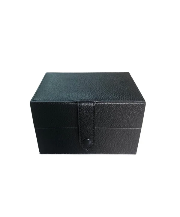 Deri Takı , Seyahat Ve Mücevher Çantası Orta Boy Siyah