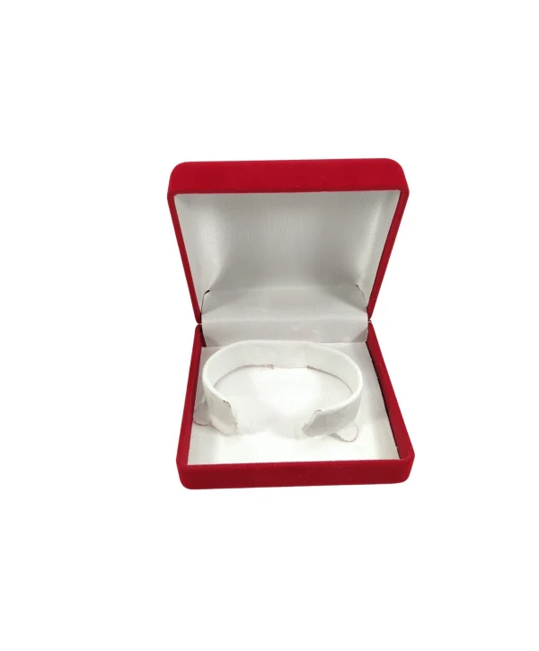 Kelepçe& Bilezik Kutusu Kadife Kırmızı