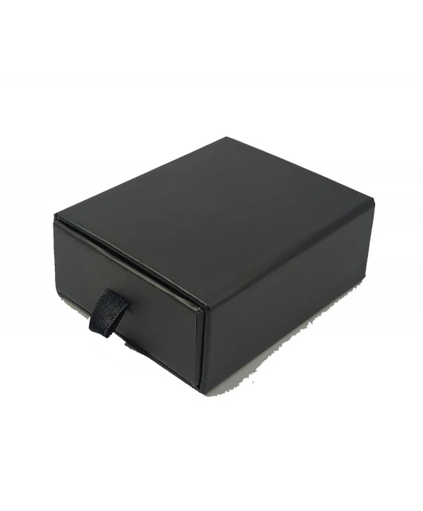 Siyah Çekmeceli Kolye&Set Karton Kutu 12 Li Paket (İçi Süngerli)