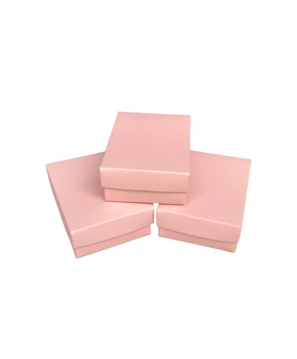 Pembe Karton Kolye & Mini Set Kutusu 24 Lü Paket (İçi Süngerli)