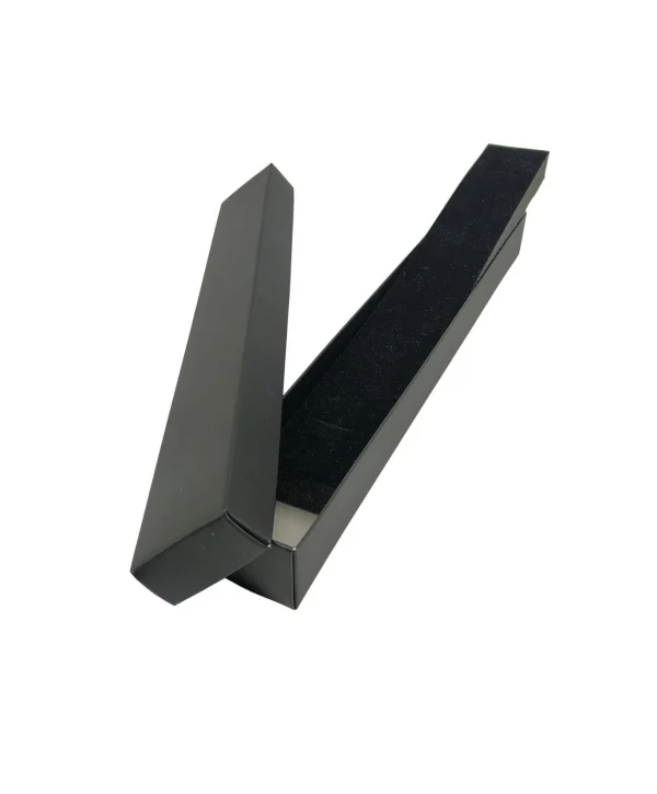 Siyah Karton Bileklik& Tesbih Kutusu 20 Li Paket (İçi Süngerli)