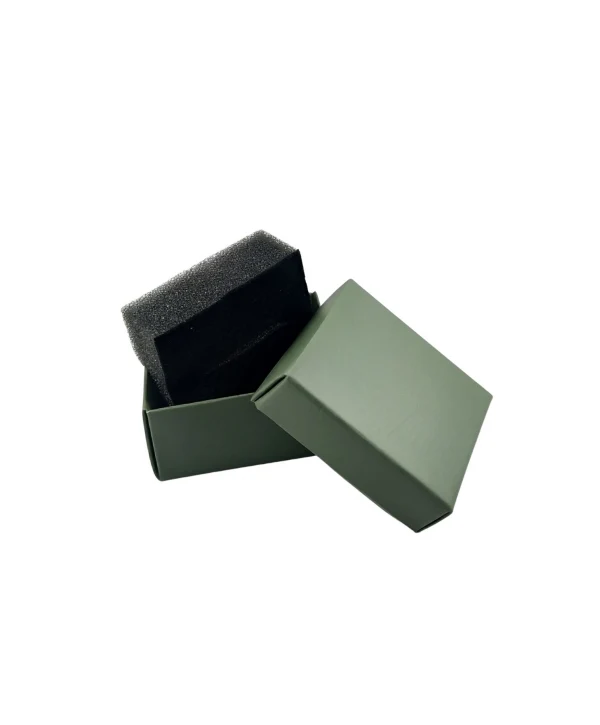 Yeşil Karton  Yüzük Kutusu 50 Li Paket (İçi Süngerli)