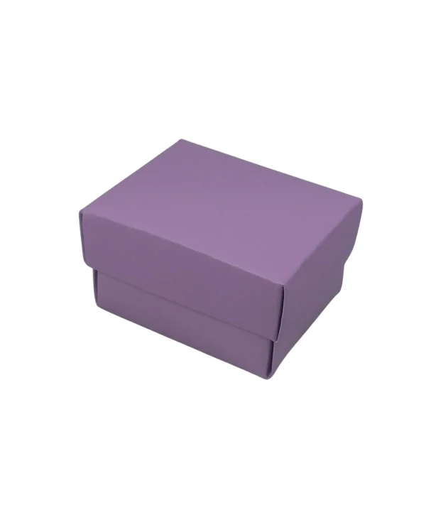Lila  Karton  Yüzük Kutusu 50 Li Paket (İçi Süngerli)