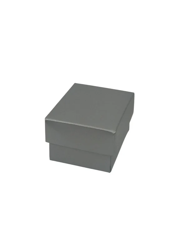 Gümüş Karton Yüzük Kutusu 50 Li Paket (İçi Süngerli)