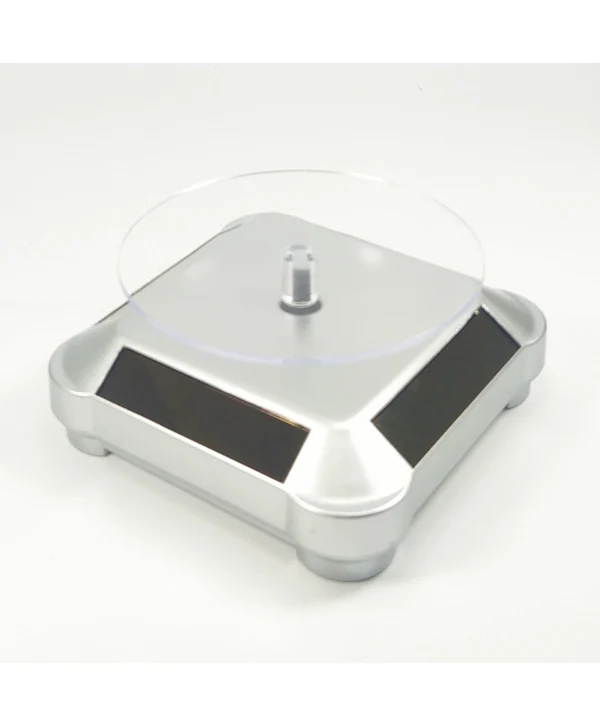 Solar 360 Derece Döner Ürün Standı Gümüş