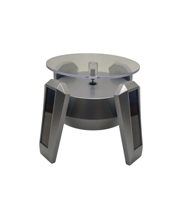 Solar Ayaklı 360 Derece Döner Ürün Standı Gümüş