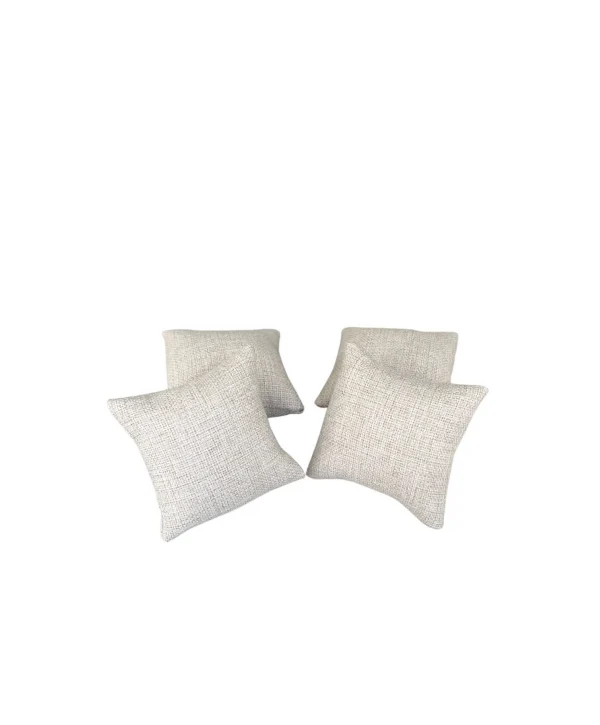 Yastık Düzenleyici (4 Adet) Hasır Keten Bileklik & Saat Ve Kelepçe 8X8 Cm