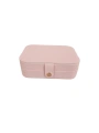 Çıtçıtlı Deri Midi Boy Takı, Seyahat Ve Mücevher Çantası,kutusu Pudra (11x16 cm)