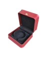 Deri Kelepçe & Bilezik Kutusu Lüks (Kırmızı)