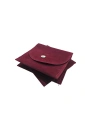 Kadife (SÜET) Zarf Kese Bordo 10 Adet 8x10 Boy Takı, Altın Kesesi (ÇITÇITLI)