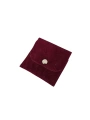 Kadife (SÜET) Zarf Kese Bordo 50 Adet 7x7 cm Boy Takı, Altın Kesesi (ÇITÇITLI)