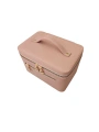 Taşıma Kulplu Deri Aynalı Makyaj,Bakım Ve Seyahat Çantası,kutusu Pudra (14x21x14 cm)