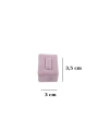 Yüzük Standı Üçlü Süet (tırnaklı) 3x3,5 cm (3 adet) Pembe
