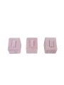 Yüzük Standı Üçlü Süet (tırnaklı) 3x3,5 cm (3 adet) Pembe