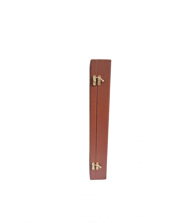 32li Iki Katlı Tesbih (ahşap Kasa) Deri Çanta& Kutu Taba 35x38 Cm